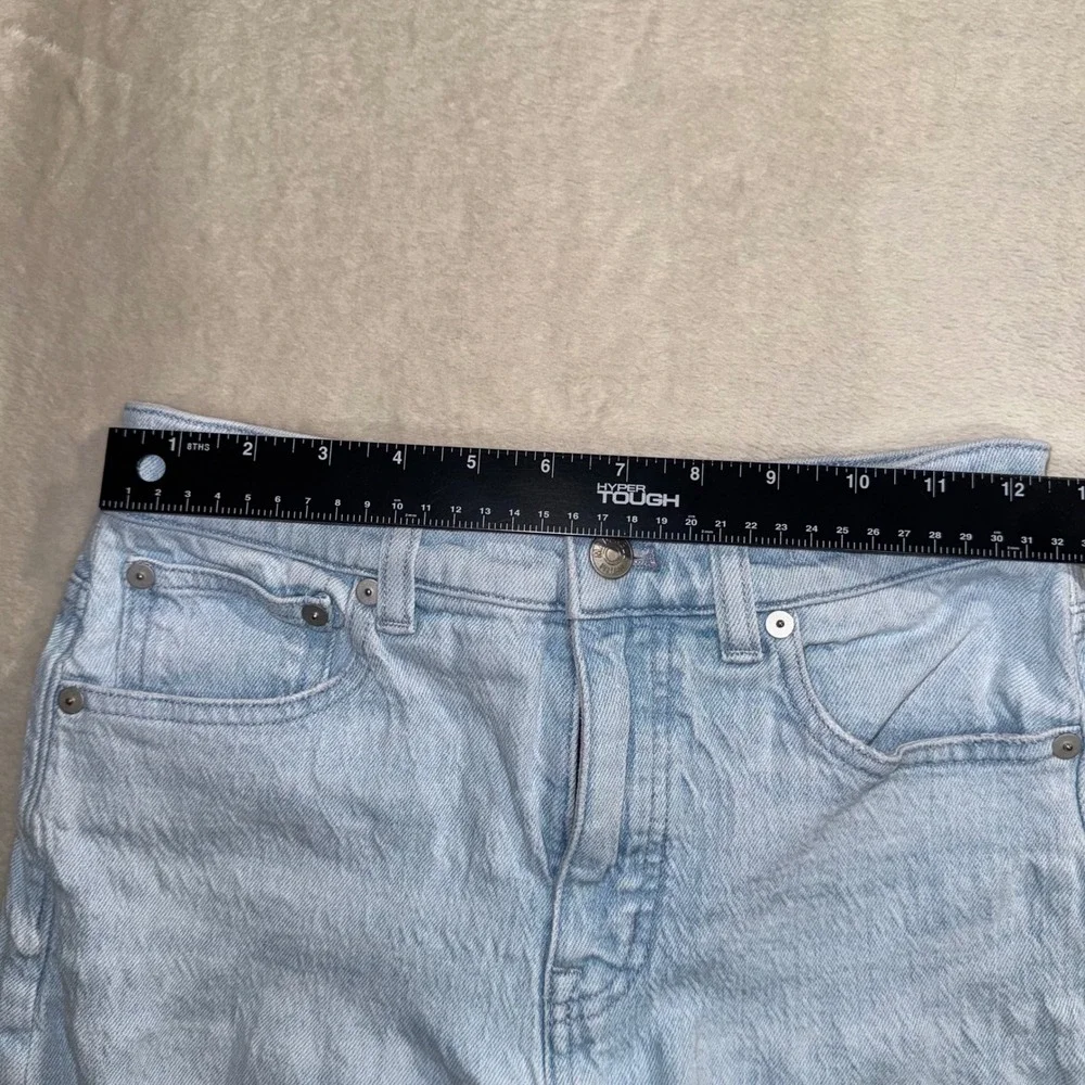 Madewell 90s Straight Leg Jeans Light Wash High Rise Size 25 Denim